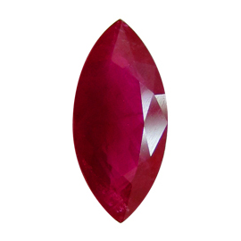 1.66 ct Marquise Ruby : Pigeon Blood Red