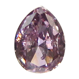 0.17 ct Pear Shape Diamond : Fancy Intense Purple Pink