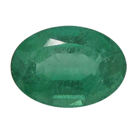 1.38 ct Oval Emerald : Intense Green