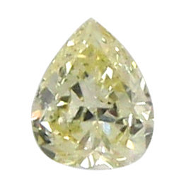 0.28 ct Pear Shape Diamond : Fancy Yellow / I1