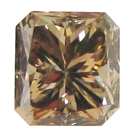 0.47 ct Radiant Diamond : Fancy Brown / SI1