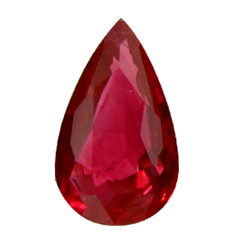 2.03 ct Pear Shape Ruby : Pigeon Blood Red