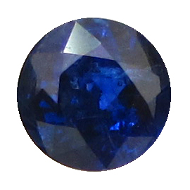 0.60 ct Round Blue Sapphire : Royal Blue