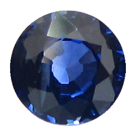0.57 ct Round Blue Sapphire : Royal Blue