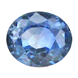 0.53 ct Oval Blue Sapphire : Light Royal Blue
