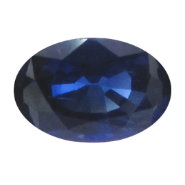 0.49 ct Oval Blue Sapphire : Deep Royal Blue