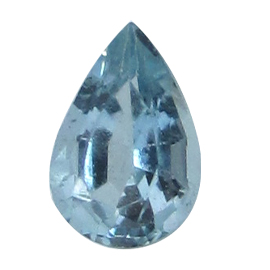 0.32 ct Pear Shape Aquamarine : Fine Blue