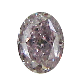 0.29 ct Oval Diamond : Fancy Purplish Pink / I1