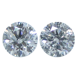 3.01 cttw Pair of Round Diamonds : G / I1