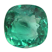 1.71 ct Fine Green Cushion Cut Emerald