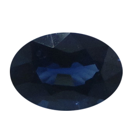 0.48 ct Oval Blue Sapphire : Deep Rich Blue