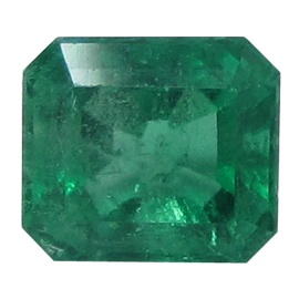 0.96 ct Emerald Cut Emerald : Fine Green
