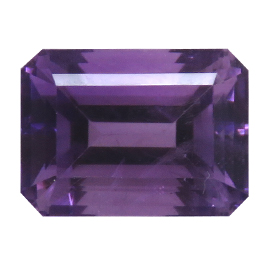 5.93 ct Emerald Cut Emerald : Rich Purple
