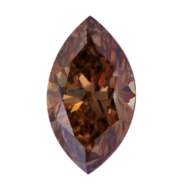 0.52 ct Marquise Diamond : Fancy Champagne / SI1
