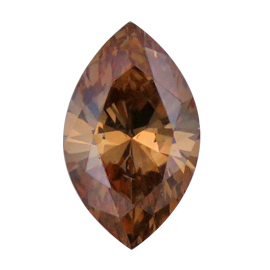 0.55 ct Marquise Diamond : Fancy Champagne / SI1