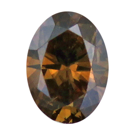 0.63 ct Oval Diamond : Fancy Champagne / SI1