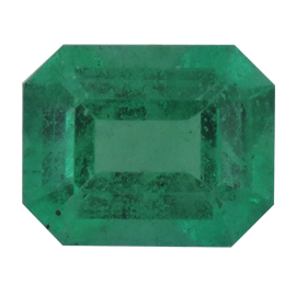 0.85 ct Emerald Cut Emerald : Rich Green