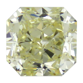 1.51 ct Radiant Diamond : Fancy Light Greenish Yellow / VS2