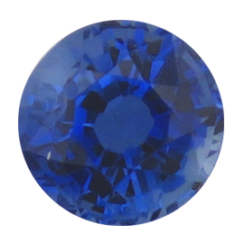 0.53 ct Round Blue Sapphire : Deep Rich Blue