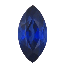 0.91 ct Marquise Blue Sapphire : Rich Royal Blue
