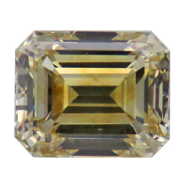 1.04 ct Emerald Cut Diamond : Fancy Brownish Yellow / SI1