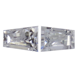 0.20 cttw Pair of Taper Diamonds : E / VS1