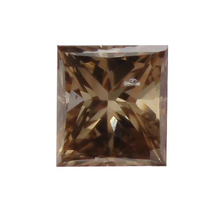 0.35 ct Princess Cut Diamond : Fancy Brown / SI2