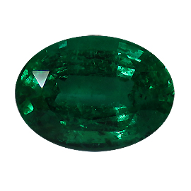 2.61 ct Oval Emerald : Rich Green