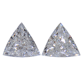 1.45 cttw Pair of Trillion Diamonds : G / VS2