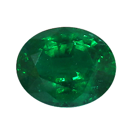 5.14 ct Oval Emerald : Rich Green