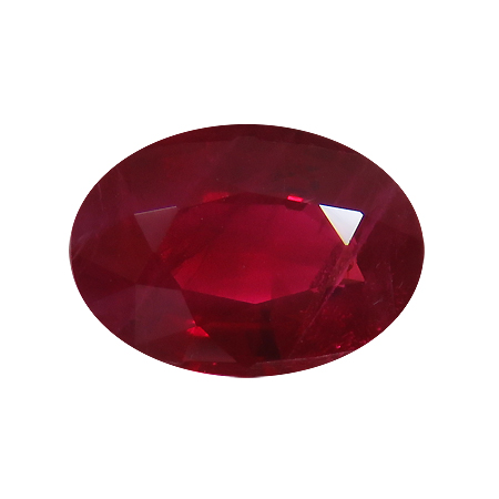 2.03 ct Oval Ruby : Rich Pigeon Blood Red