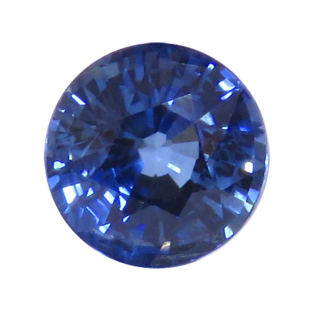 0.72 ct Round Blue Sapphire : Fine Royal Blue