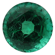 2.67 ct Intense Green Round Emerald