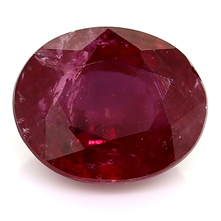 0.49 ct Oval Ruby : Red