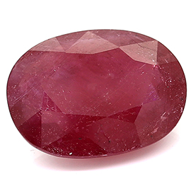 13.24 ct Oval Ruby : Fine Purple Red