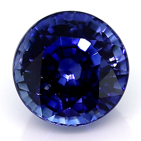 0.51 ct Round Blue Sapphire : Fine Royal Blue