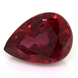 0.68 ct Pear Shape Ruby : Intense Red