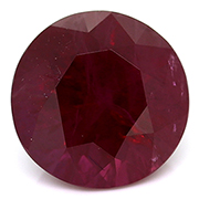 3.08 ct Red Round Ruby