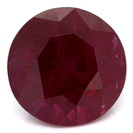 3.08 ct Round Ruby : Red