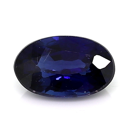 0.30 ct Oval Blue Sapphire : Deep Royal Blue