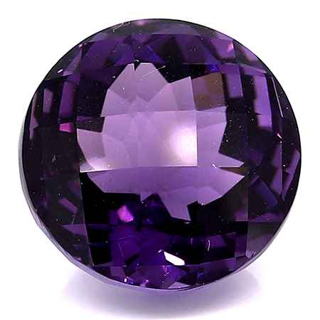 14.62 ct Round Amethyst : Rich Purple