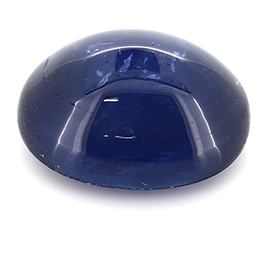 3.26 ct Cabochon Blue Sapphire : Fine Navy Blue