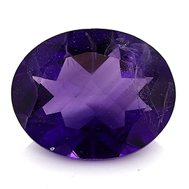 2.74 ct Oval Amethyst : Deep Rich Purple