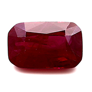 7.02 ct Pigeon Blood Red Emerald Cut Ruby