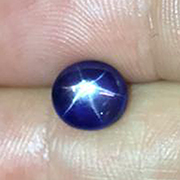 3.45 ct Deep Royal Blue Cabochon Blue Star Sapphire