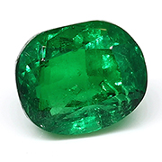 3.41 ct Rich Muzo Green Cushion Cut Emerald