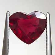 4.03 ct Pigeon Blood Red Heart Shape Ruby