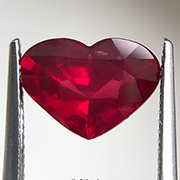 5.01 ct Pigeon Blood Red Heart Shape Ruby