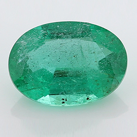 0.73 ct Oval Emerald : Rich Grass Green