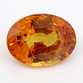 1.62 ct Oval Sapphire : Golden Orange